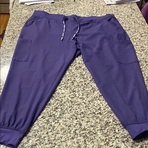 Scrubs Medcouture Purple Jogger Pants